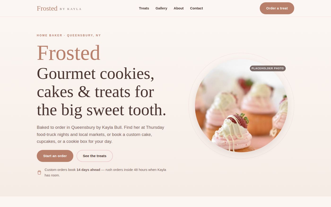 Frosted by Kayla website